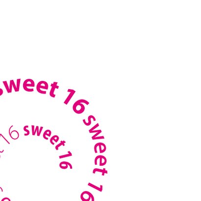 spiraal sweet 16 met foto 2