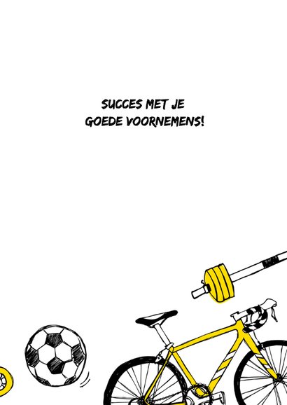 Sportieve nieuwjaarskaart 3