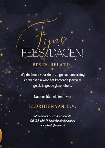 Sprankelende kerstkaart 2026 met goudaccenten 3