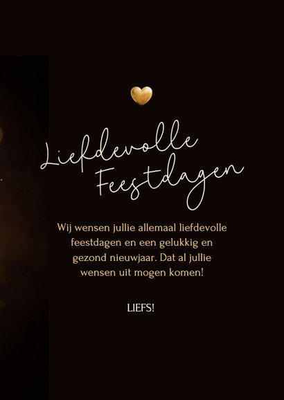 Sprankelende kerstkaart liefdevolle kerst met foto 3