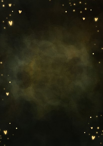 Sprankelende nieuwjaarskaart vogeltje lichtpuntjes voor jou Achterkant