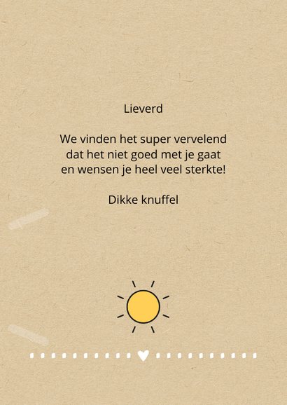 Sterkte Be strong and stay positive 3