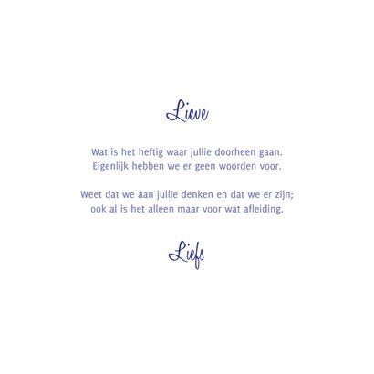 Sterkte en/of beterschap kaart met lieve bloemen 3