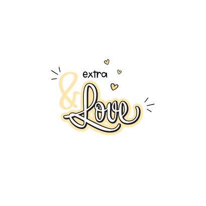Sterkte handlettering sending positive vibes 70's sunshine 2