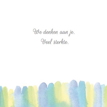 Sterkte kaart aquarel strepen 3