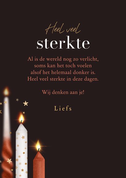 Sterkte kaart draaikaarsen lichtpuntjes sterretjes 3