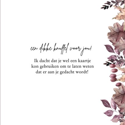 Sterkte kaart - een dikke herfstknuffel 3