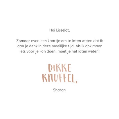 Sterkte kaart een dikke knuffel voor jou!  3