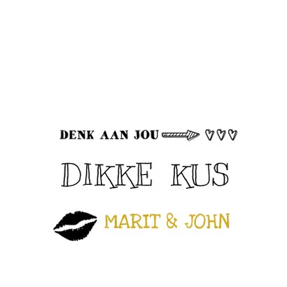 Sterkte kaart handlettering met goudlook 3