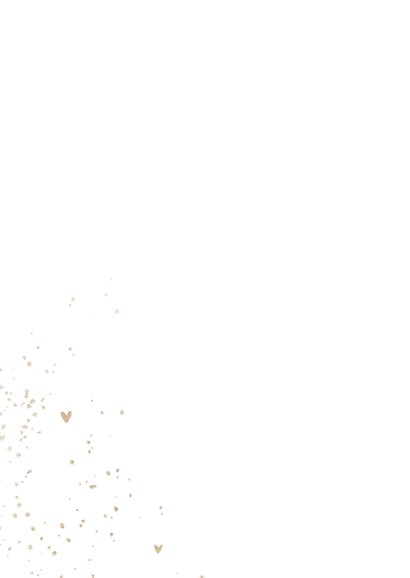 Sterkte kaart ik denk aan je bloemen hartjes goud 2