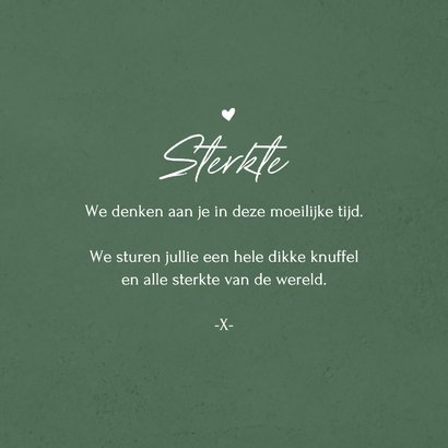 Sterkte kaart liefde en troost hartje 3