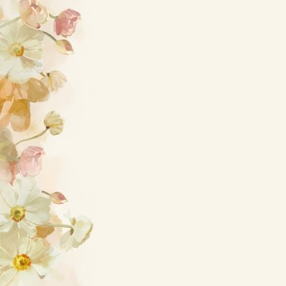 Sterkte kaart met aquarel bloemen 2