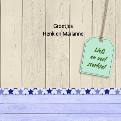 Sterkte kaart met bloempjes en kikkers 3