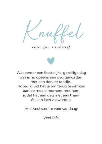 Sterkte kaart met engel bij overleden man zoon of vader 3