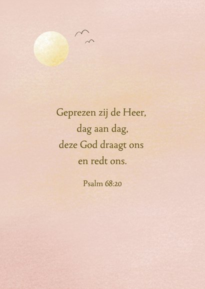 Sterkte kaart met goede herder en bijbeltekst 2