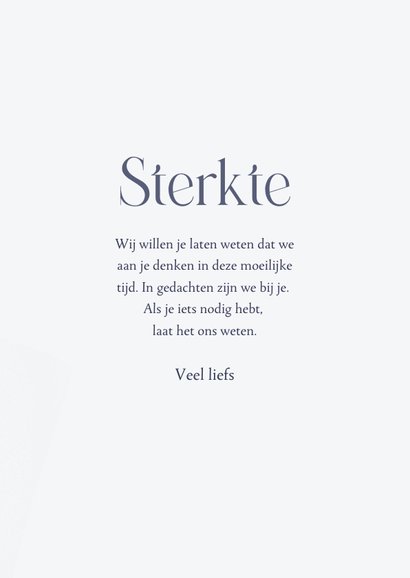 Sterkte kaart met stijlvolle droogbloemen 3