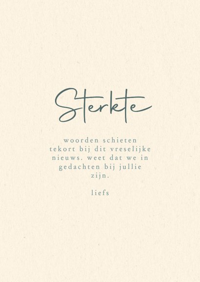 Sterkte kaart met witte aquarel roos 3