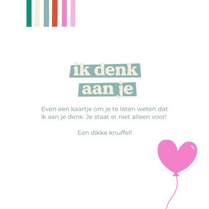 Sterkte kaart Pink Ribbon no rain no rainbow 3