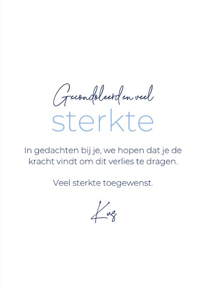 Sterkte kaart vergeet-me-nietjes bloemen 3