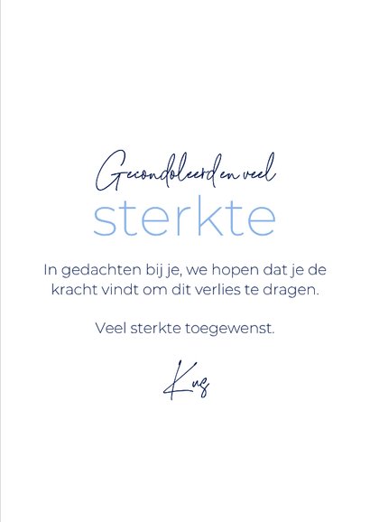 Sterkte kaart vergeet-me-nietjes bloemen 3
