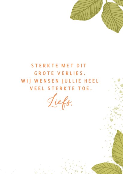 Sterkte kaart verlies met bloem 3