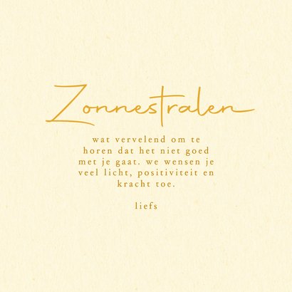 Sterkte kaart zonnestralen met aquarel zon 3