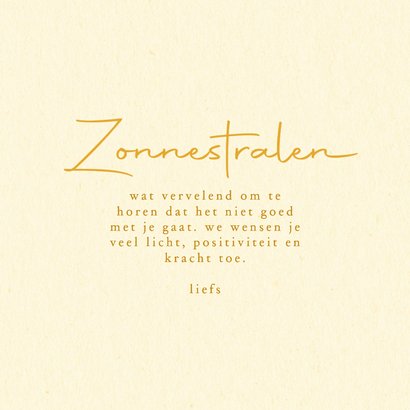 Sterkte kaart zonnestralen met aquarel zon 3