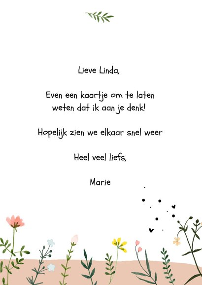 Sterkte kaarten | Liefs met wilde bloementjes 3