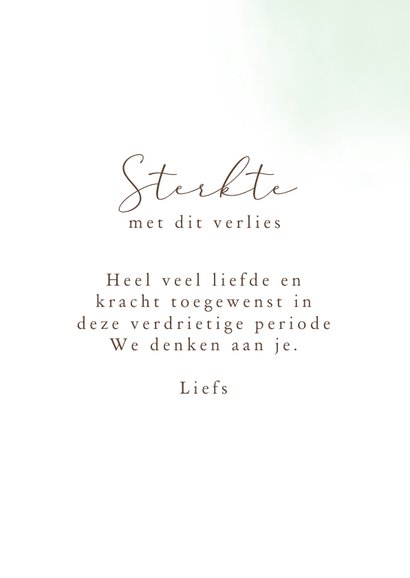 Sterkte kaartje botanische takken met vlinder 3