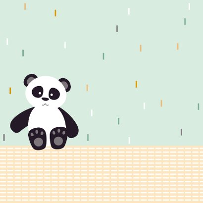 Sterkte kaartje met een lieve panda 2