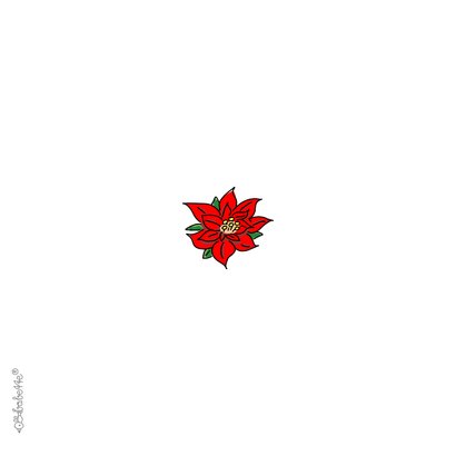 Sterkte kerstkaart met kerstboeket 2