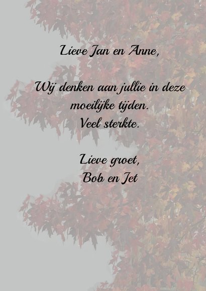 Sterkte met eigen foto en namen 3