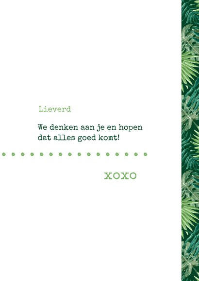 Sterkte Typografisch met botanische print 3