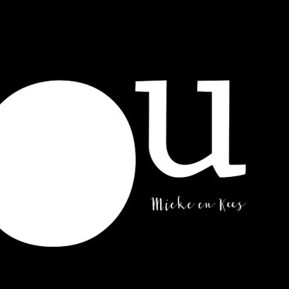 Sterkte typografisch zwart wit 3