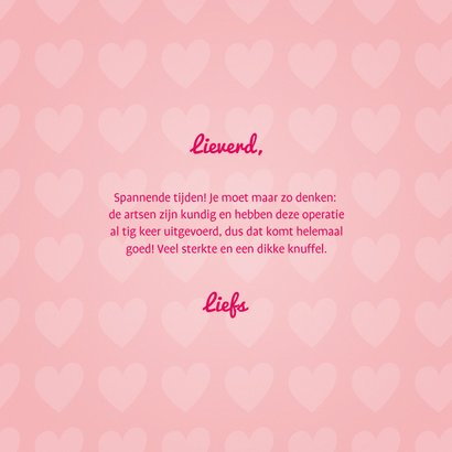 Sterktekaart dikke knuffel met hartjes 3
