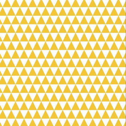 Sterktekaart geel driehoekjes 2