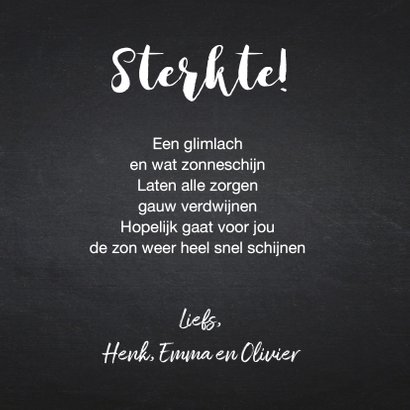 Sterktekaart geel driehoekjes 3