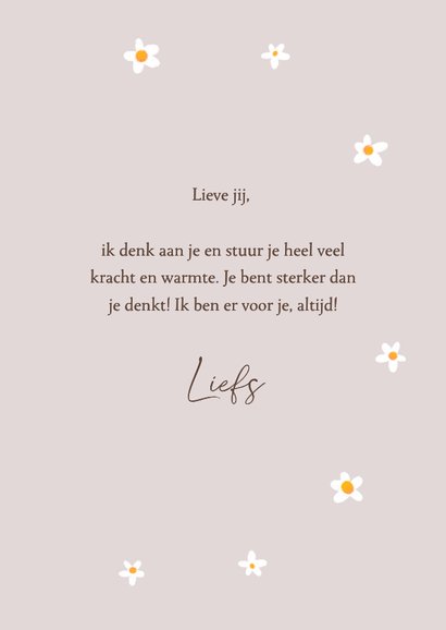 Sterktekaart hond met bloemen 3