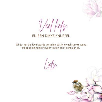 Sterktekaart magnolia vogeltjes 3