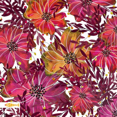 Sterktekaart met bloemen en lieveheersbeestjes 2