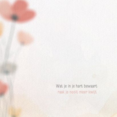 Sterktekaart met bloemen en waterverf 2