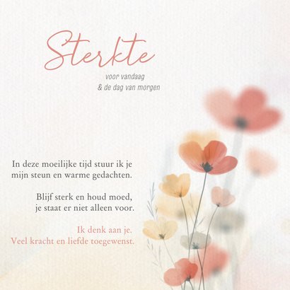 Sterktekaart met bloemen en waterverf 3