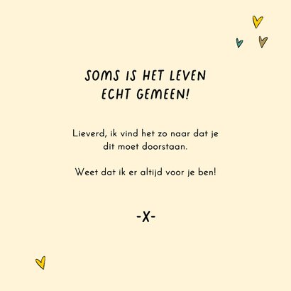 Sterktekaart met een verdrietige citroen 3