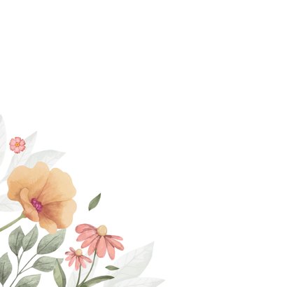 Sterktekaart met kleurrijke bloemen 2