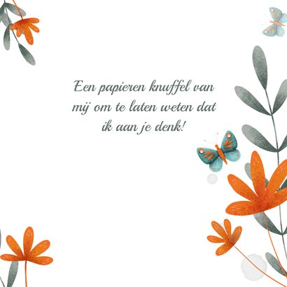 Sterktekaart met mooie vlinder 3
