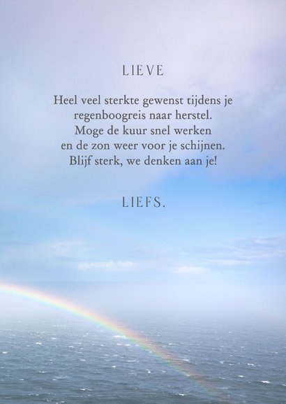 Sterktekaart met regenboog 3