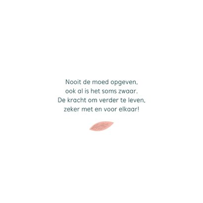Sterktekaart met rondvliegende bladeren. 3