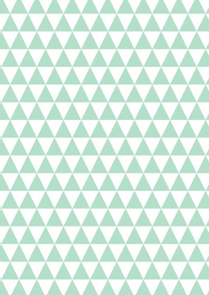 Sterktekaart modern trendy zigzag print mint 2