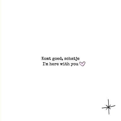 Sterktekaart opbeurend met gouden zon 3