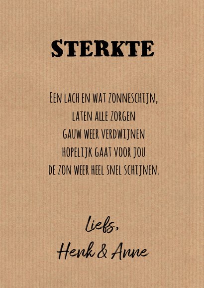 Sterktekaart typografie kraftprint 3